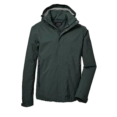 Afbeelding van killtec Heren Functioneel jack/outdoorjack met afritsbare capuchon KOS 53 MN JCKT, forest green, M, 41333 000