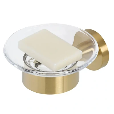 Afbeelding van Geesa nemox brushed gold collection zeephouder geborsteld