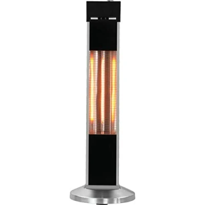 Afbeelding van Millarco 58640 Koolstof staande terrasverwarmer voor balkon, serre, verwarming, elektrische infraroodwarmtestraler, carbon (carbon), terrasstraler, warmtestraler, infraroodwarmtestraal