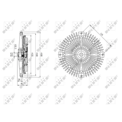 Afbeelding van Koppeling, radiateurventilator NRF 49588