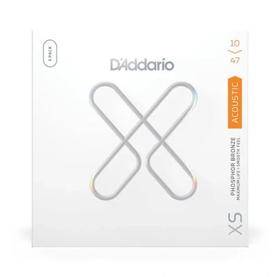 Afbeelding van D&#039;Addario XSAPB1047 3P XS 10 47 3 Pack Akoestische gitaarsnaren