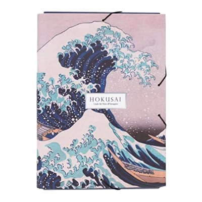 Afbeelding van Grupo Erik Elastiekmap Hokusai Opbergmap met hoekelastiek A4 Bestandsmap, A5
