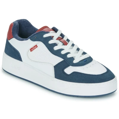 Afbeelding van Levi&#039;s Glide Sneakers laag, Heren, Maat: 43, Regular white Leer