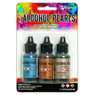Afbeelding van Ranger Alcohol Ink Pearls Kit 4 Celestial, Mineral, Smolder TANK65548 Tim Holtz (03 19)