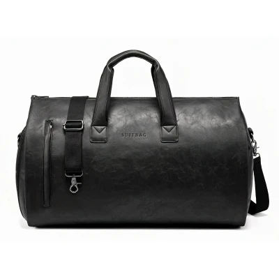 Afbeelding van SUITBAG + toilettas Reistas Weekendtas anti kreuk Zwart