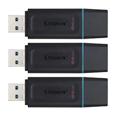 Afbeelding van Kingston 64GB DataTraveler Exodia Flash Drive DTX/64GB (3 stuks)