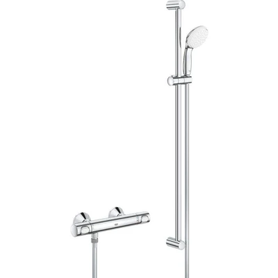Afbeelding van Grohe grohtherm 500 thermostatische douchemengkraan 1 2 met douchegarnituren 900 mm 34797000