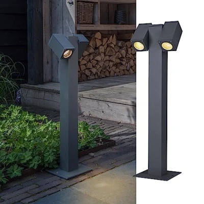 Afbeelding van Slv theo pathlight double antraciet 1xgu10 1002871