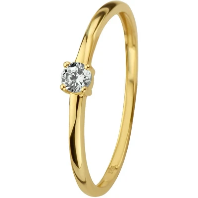 Afbeelding van Geelgouden Ring zirkonia 4021331 16.50 mm (52)