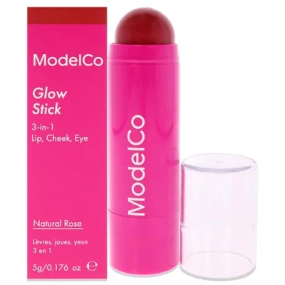 Afbeelding van ModelCo Glow Stick 3 in 1 Natural Rose voor dames 0,176 oz make up