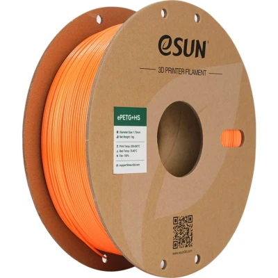 Afbeelding van eSUN PETG Filament 1.75mm, PETG+HS Hoge Snelheid 3D Printer Filament, Dimensionale Nauwkeurigheid +/ 0.03mm, 1KG Spoel (2.2 LBS) voor Printers (Effen Oranje, 1KG)