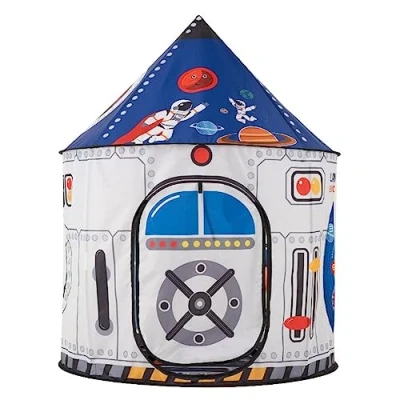 Afbeelding van Benebomo Kindertent, ruimtetent voor kinderen, speeltent hut binnen, 100 x 135 cm