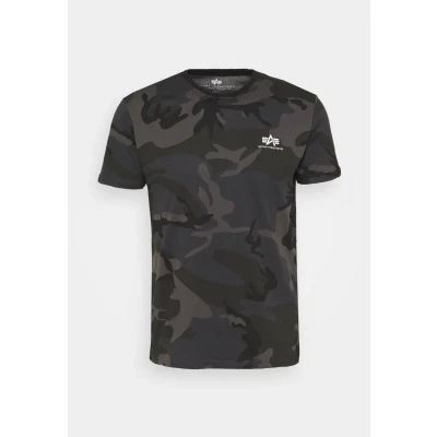 Afbeelding van Alpha Industries CAMO Tshirt print, Heren, Maat: Small, Black