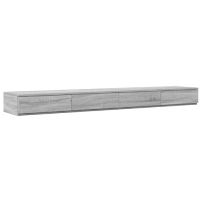 Afbeelding van vidaXL Nachtkastje Grijs Sonoma Bewerkt Hout 180 x 36.5 16.5 cm