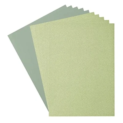 Afbeelding van Florence Cardstock en Glitterpapier A4 Groen Light Green/Iguana 2 x 5 vellen 216g / 250g