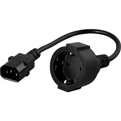 Afbeelding van PowerWalker IEC geaard adapter kabel C14 CEE 7/3 (Typ F)