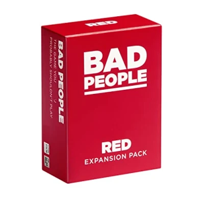 Afbeelding van BAD PEOPLE Party Game RED Expansion 100 New Question Cards for The Hilarious Adult Card Fun Parties and Board Games Night with Your Group Find Out What Friends Really Think of You