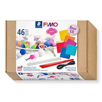 Afbeelding van FIMO soft ovenhardende boetseerklei Basic XXL set