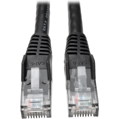 Afbeelding van Eaton Cat6 Gigabit Snagless Molded UTP Ethernet Kabel RJ45 M/M Zwart 4,57m (U/UTP, CAT6, 4.57 m), Netwerkkabel