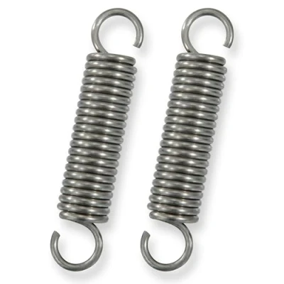 Afbeelding van GUNGY Trekveren 70 mm trekveer dubbele haak roestvrij staal draaddiameter 2,2 buitendiameter 15 trein 11,8 kg 2 stuks