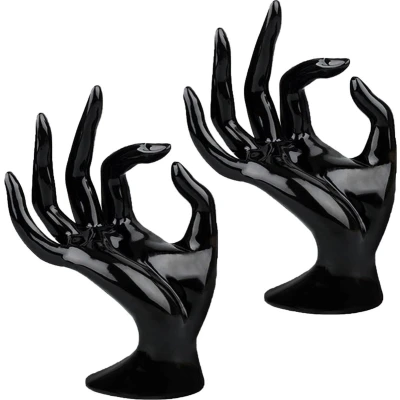 Afbeelding van Vrouwelijke Mannequin Ringgebaar Displaystandaard Sieradenstandaard voor Ringen en Armbanden