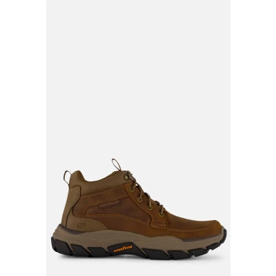 Afbeelding van Skechers Veterboots, Heren, Maat: 44, Bruin Nubukleer