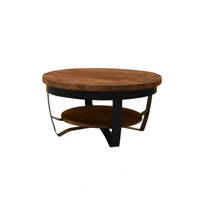 Afbeelding van Brix Mark salontafel zwart 65 cm Hout