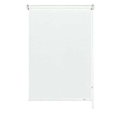 Afbeelding van GARDINIA Rolgordijn met zijgeleiding, plafond , of wandmontage, lichtdoorlatend, ondoorzichtig, montagemateriaal meegeleverd, wit, 102 x 230 cm (BxH)
