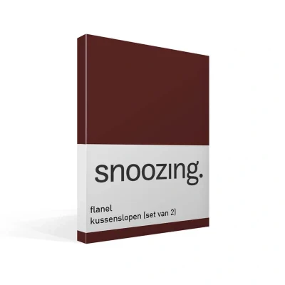 Afbeelding van Snoozing Flanel Kussenslopen Set van 2 60x70 cm Vin