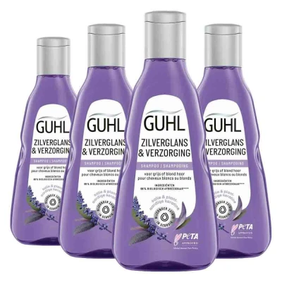 Afbeelding van 4x Guhl Zilverglans&amp;Verzorging Shampoo 250 ml