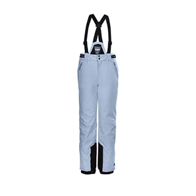 Afbeelding van Killtec Skibroek voor meisjes, met afritsbare broek, sneeuwvanger en randbescherming KSW 77 GRLS SKI PNTS, ijsblauw, 116, 37258 000
