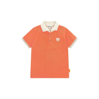 Afbeelding van Steiff Kurzarm Sundancer Poloshirt voor kinderen, Maat: 104, Flamingo