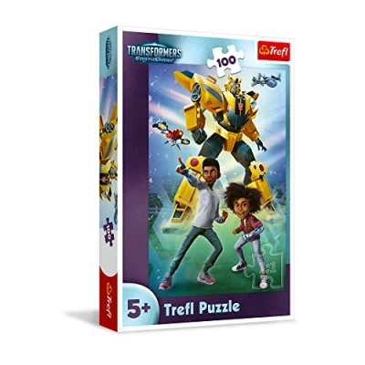Afbeelding van Trefl Transformers: EarthSpark, Transformers Team Puzzel 100 Elementen Kleurrijke Puzzels met Sprookjesfiguren, Transformers, Creatief Vermaak, Leuk voor Kinderen vanaf 5 Jaar