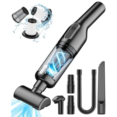 Afbeelding van Vankarr handstofzuiger accu 20000Pa draadloze autostofzuiger sterke mini stofzuiger draagbare USB auto zonder kabel