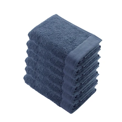Afbeelding van 6 x Walra handdoek Remade Cotton 70x140 Blauw
