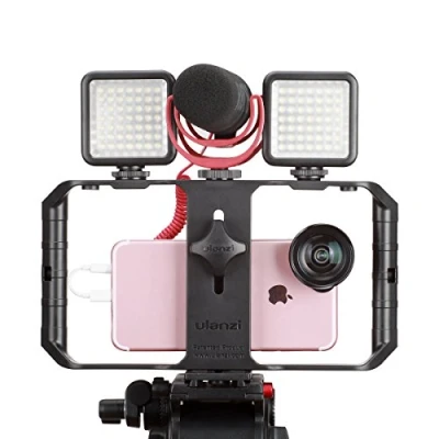 Afbeelding van Ulanzi U Rig Pro Smartphone video Rig, iPhone cameratechniek case, telefoon stabilisator grip statiefaansluiting voor videomaker films videofilm X 8 Plus Sumsang
