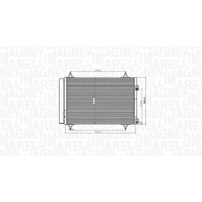 Afbeelding van Magneti Marelli Airco condensor 350203820000