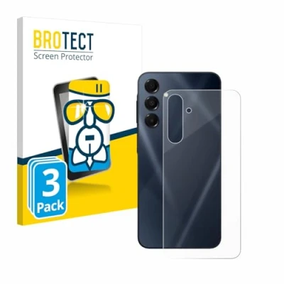 Afbeelding van BROTECT Screenprotector voor Samsung Galaxy A16 5G (Achterkant) Folie Beschermfolie Beschermglas transparant (3 Stuks)