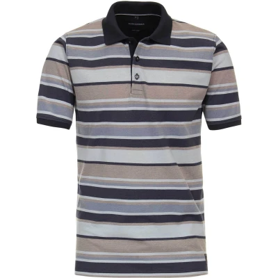 Afbeelding van Casa Moda Poloshirt Blauw maat L heren met Regular fit Pasvorm Stretch Suitable Herenkleding