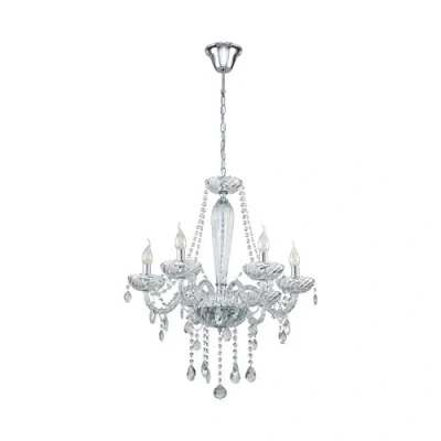 Afbeelding van EGLO Basilano 1 Hanglamp   E14   Ø 72 cm   Chroom