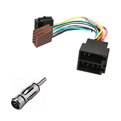 Afbeelding van Audioproject A200 Autoradio adapter set universele radio + antenne DIN ISO klem 15 30 plug in verlenging stekker
