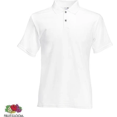 Afbeelding van Fruit of the Loom poloshirt heren White 3XL