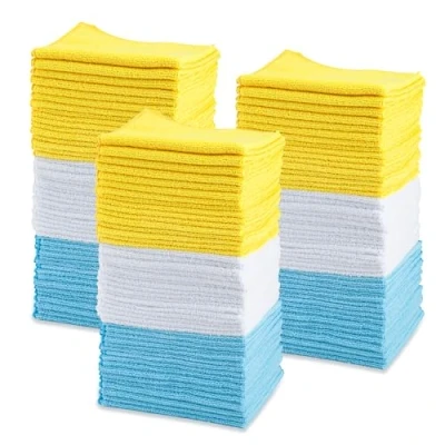 Afbeelding van Amazon Basics Microvezel reinigingsdoek, 30,5 x 40,6 cm, 144 stuks, meerkleurig