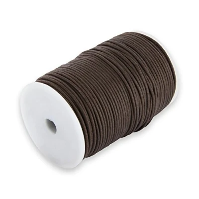 Afbeelding van Auroris 100 m rol katoenen band, rond 1,5 mm, bruin
