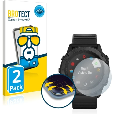 Afbeelding van BROTECT Screenprotector voor Garmin Tactix Delta Folie Beschermfolie transparant volledig dekking (2 Stuks)