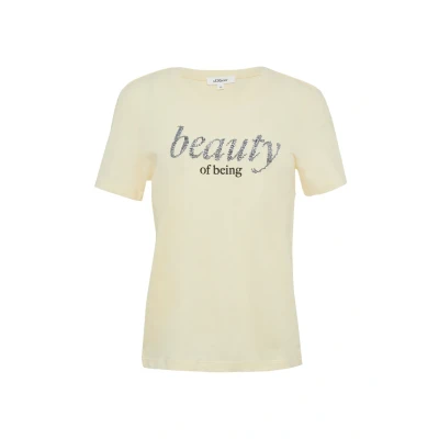 Afbeelding van s.Oliver IMPRIMÉES Tshirt print, Dames, Maat: 32, Helles zitrone