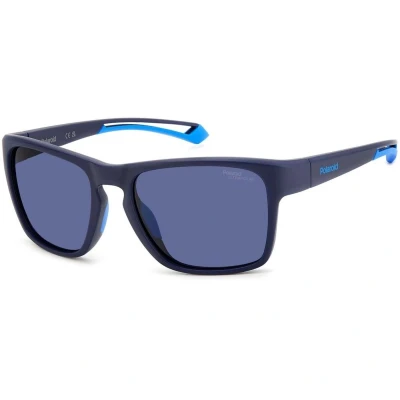 Afbeelding van Polaroid PLD 7052/S Mannen Zonnebril, blauw mat