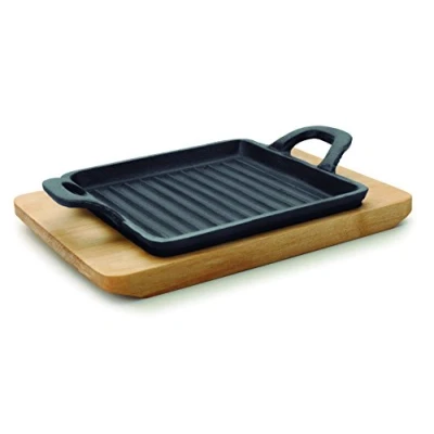 Afbeelding van LACOR 25875,VIERKANT MINI GRILL MAGMA 19,5X14X1,7 CM,21 x 15.7 4.5 cm,Zwart