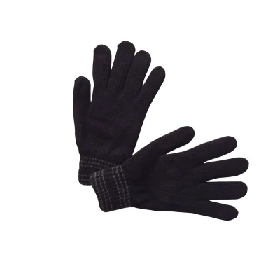 Afbeelding van Warme Winter Handschoenen Hoogwaardige Kwaliteit One Size / Unisex Gestreept Zwart