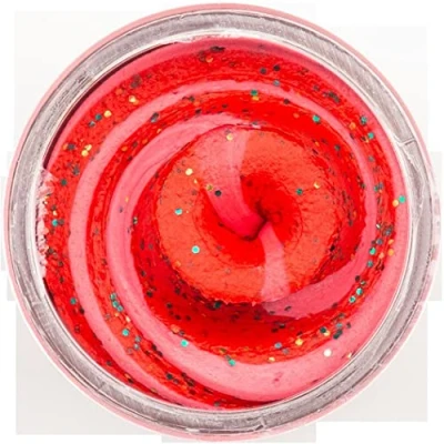Afbeelding van Powerbait Trout Bait Natural Scent (50 g) Kleur : Strawberry Dream Glitter